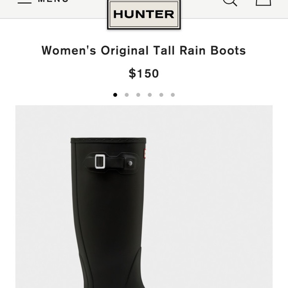 SOLDHunter original women's tall rain boots - Picture 6 of 7